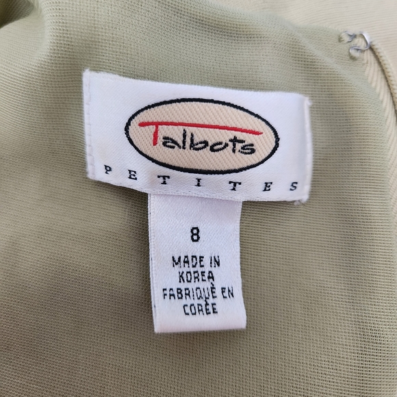 Talbots Ruched Sleeveless Dress Size 8P - Picture 3 of 6
